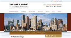 Desktop Screenshot of phillips-angley.com