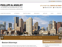 Tablet Screenshot of phillips-angley.com